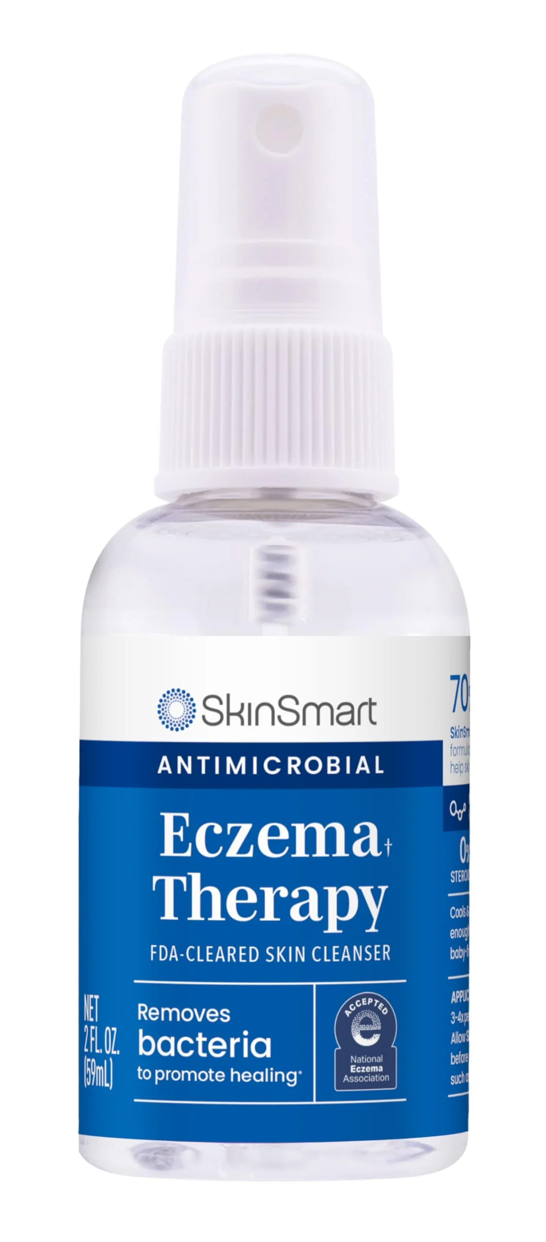 SkinSmart Antimicrobial Eczema Therapy Travel Size 2 Ounce Clear Spray (Pack of 3) - Image 7